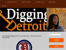 Tablet Screenshot of diggingdetroit.com
